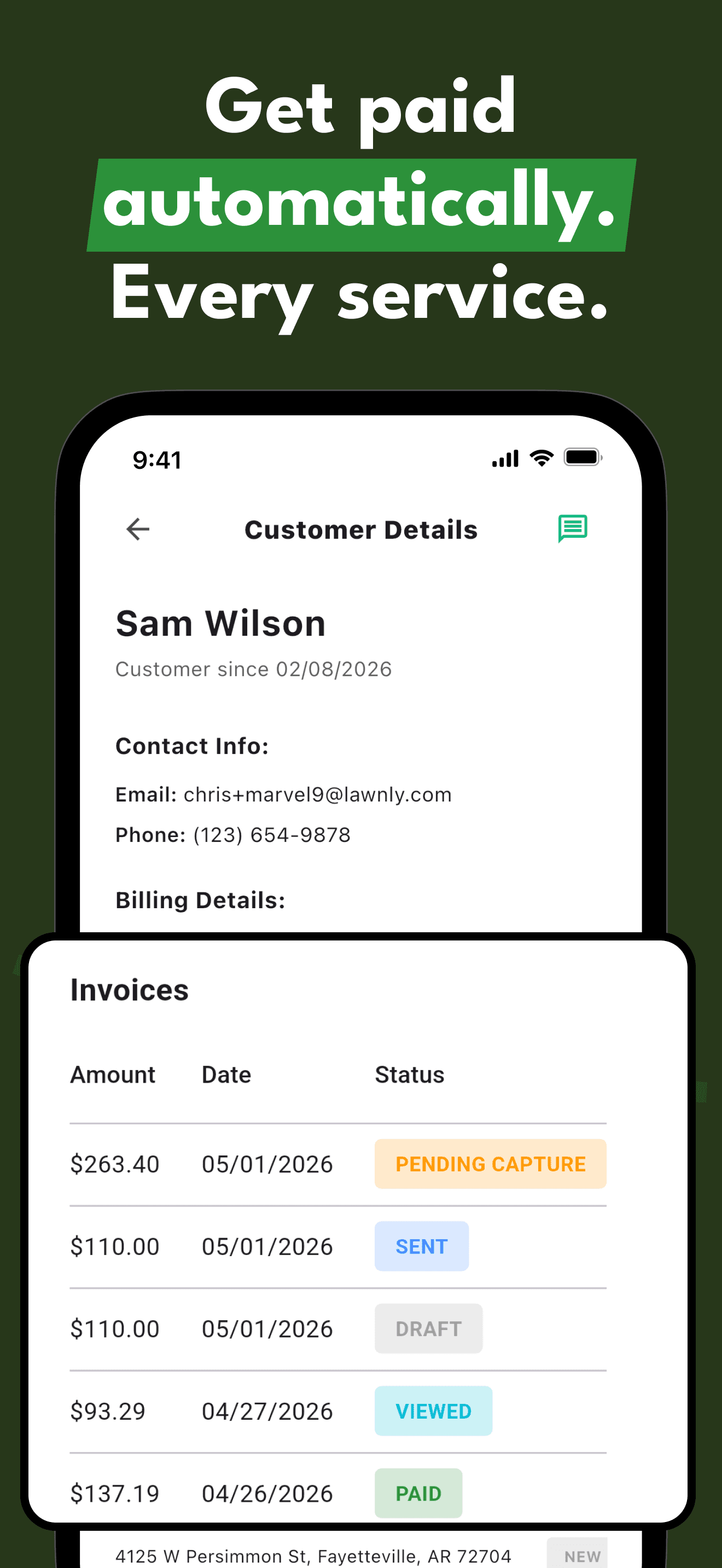 Get paid automatically
